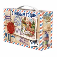 Сладкий новогодний подарок Посылка мини 800 грамм стандарт
