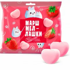 Маршмеллашки со вкусом розовой клубники 90 гр. Красный Октябрь